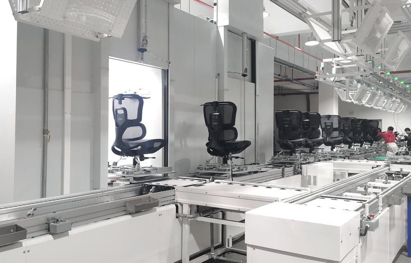 Mass Ergonomic Office Chair Production Line