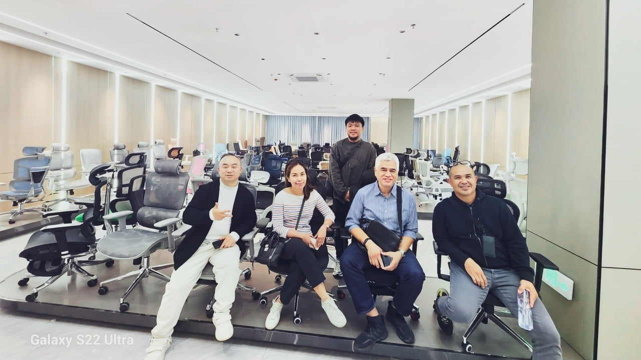 Philippines office furniture project client showroom visit